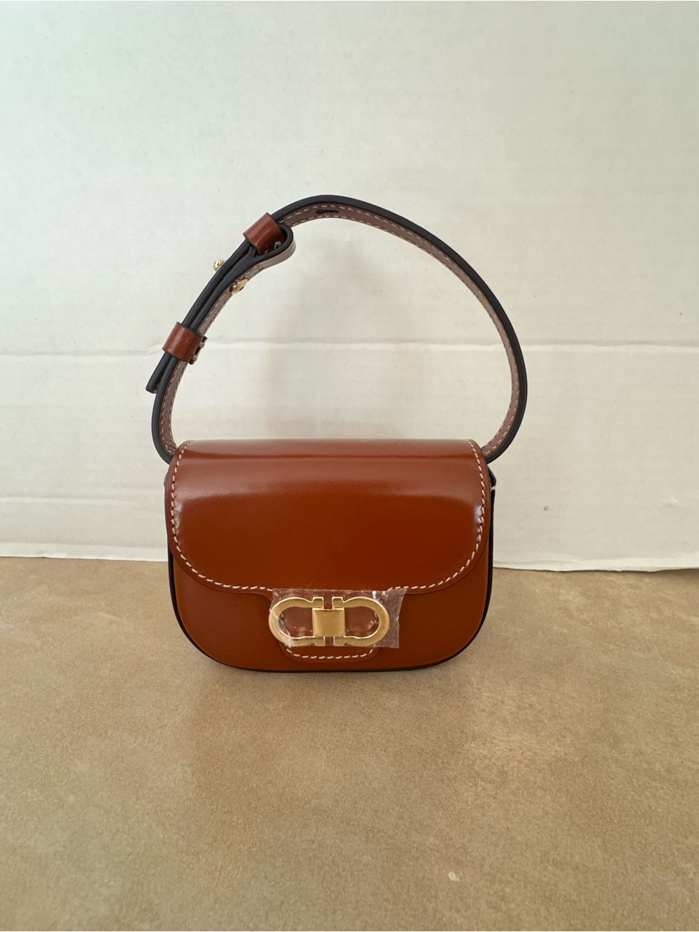 Ferragamo Double Gancini North-South crossbody bag (XS) *NWT*